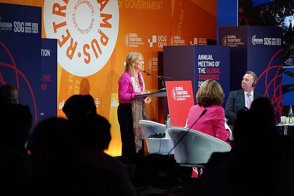 Carolina Cosse presidió el encuentro anual de CGLU en Barcelona
