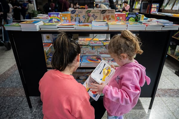 “La feria está preciosa, los niños y niñas vienen con mucha euforia”