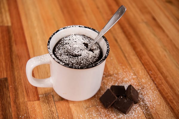 Brownie en taza al microondas