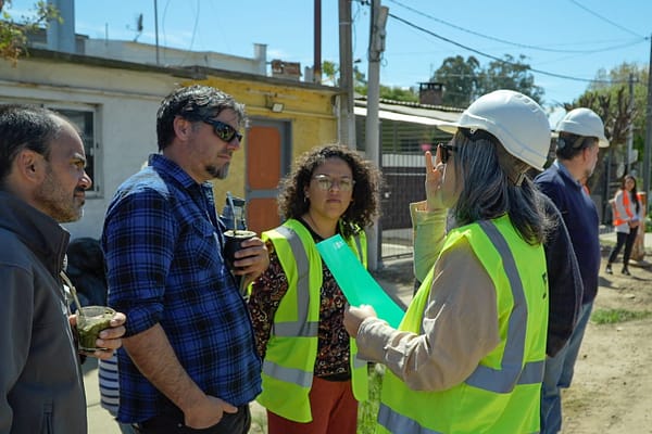 Familias de Casabó Norte destacaron el avance de las obras de saneamiento